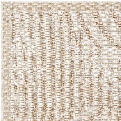 VANESSA Indoor & Outdoor Coastal Jute-Look Brown Area Rug Zoom