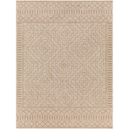 TRICIA Indoor & Outdoor Global Jute-Look Beige Area Rug Flat