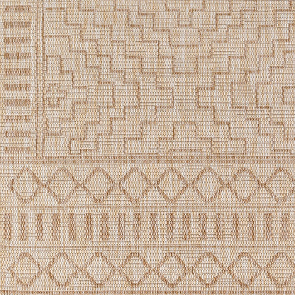 TRICIA Indoor & Outdoor Global Jute-Look Beige Area Rug Swatch