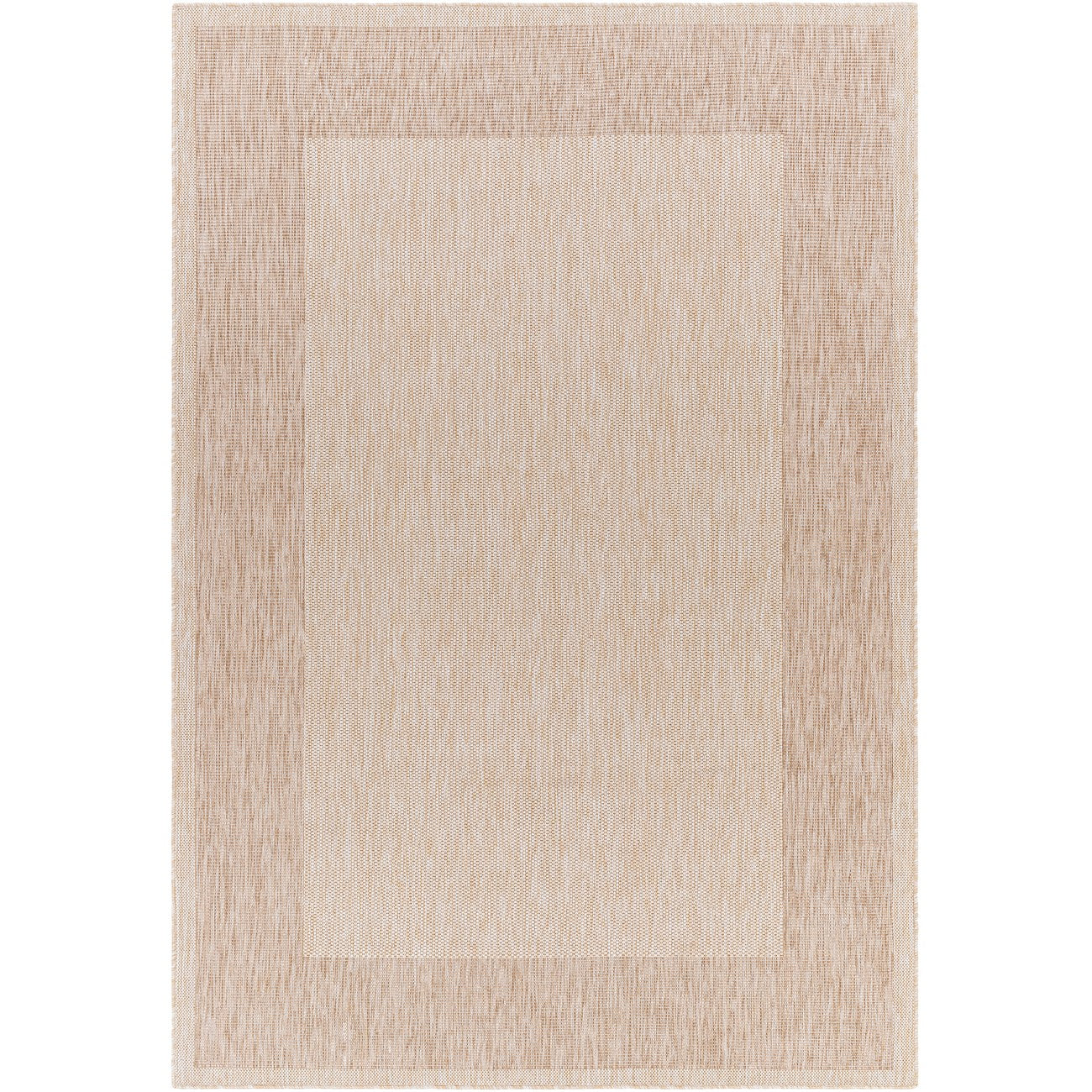 LAYLA Indoor & Outdoor Cottage Jute-Look Beige Area Rug Flat