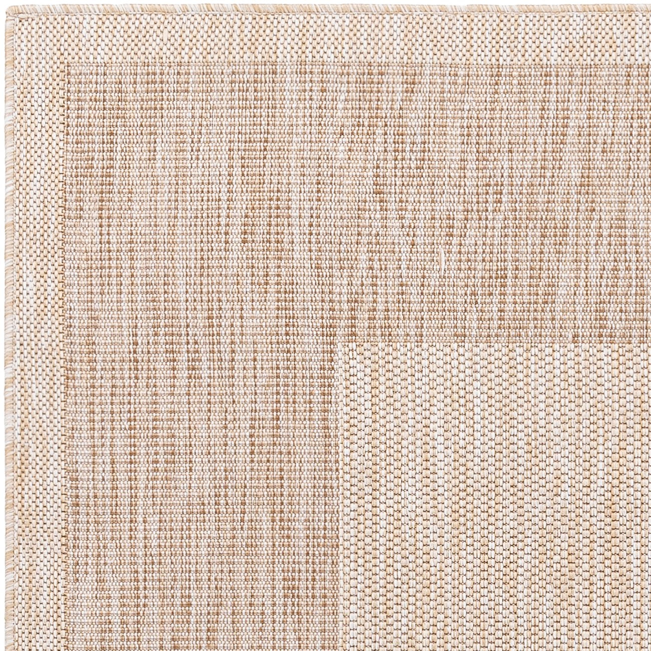 LAYLA Indoor & Outdoor Cottage Jute-Look Beige Area Rug Zoom