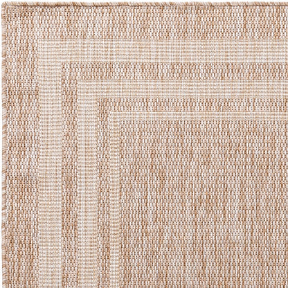 GEORGIA Indoor & Outdoor Cottage Jute-Look Brown Area Rug Zoom