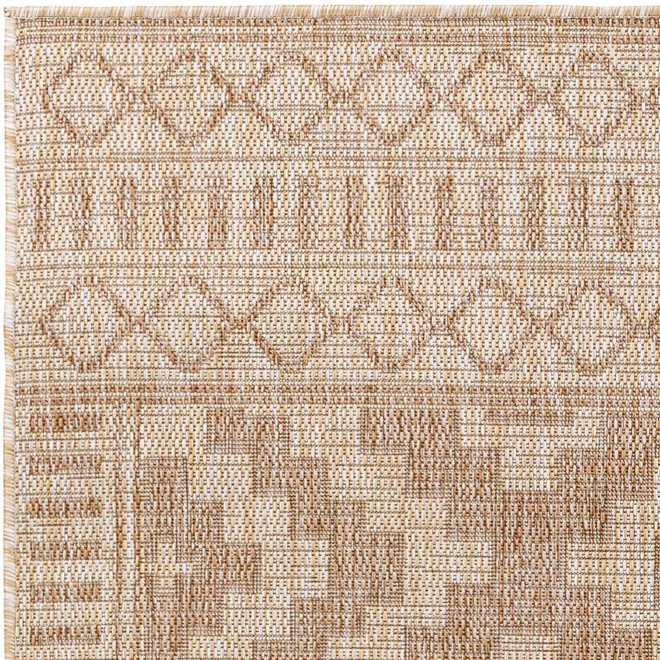 TRICIA Indoor & Outdoor Global Jute-Look Brown Area Rug Zoom