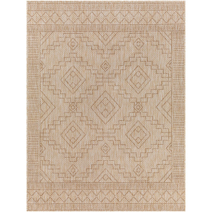 TRICIA Indoor & Outdoor Global Jute-Look Beige Area Rug Flat