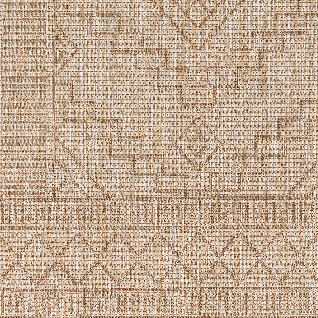 TRICIA Indoor & Outdoor Global Jute-Look Beige Area Rug Swatch