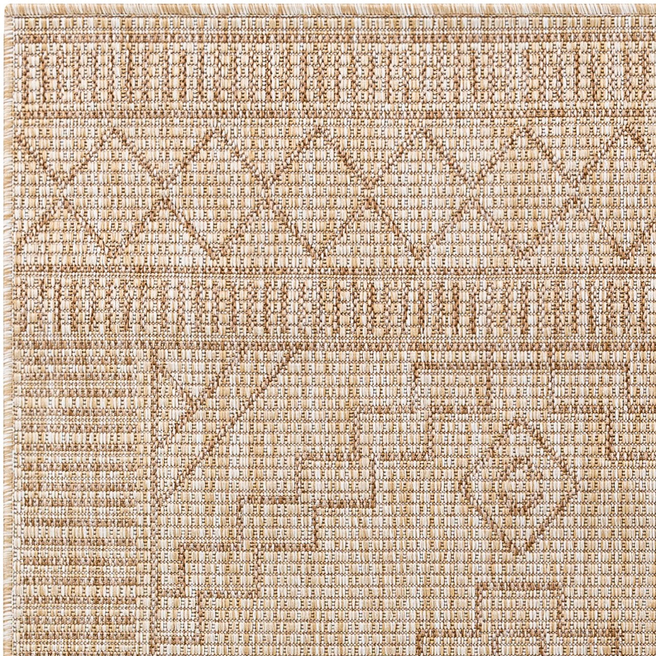 TRICIA Indoor & Outdoor Global Jute-Look Beige Area Rug Zoom