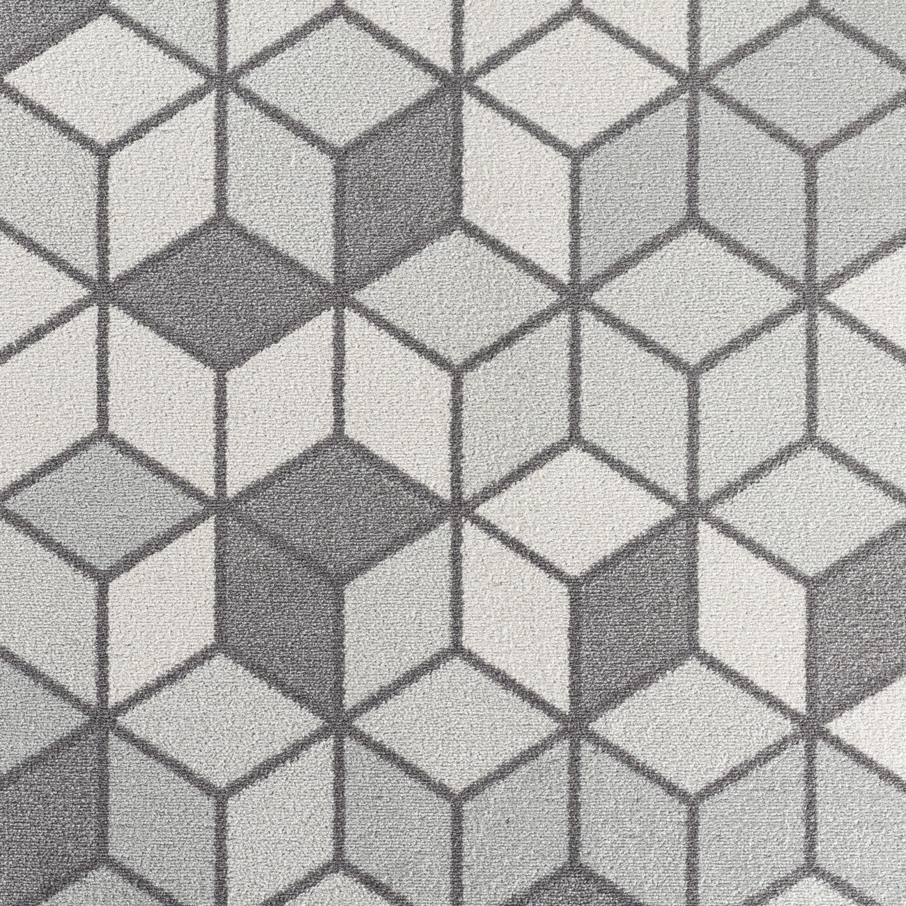 UNITY Scandi Geometric Grey Area Rug Swatch