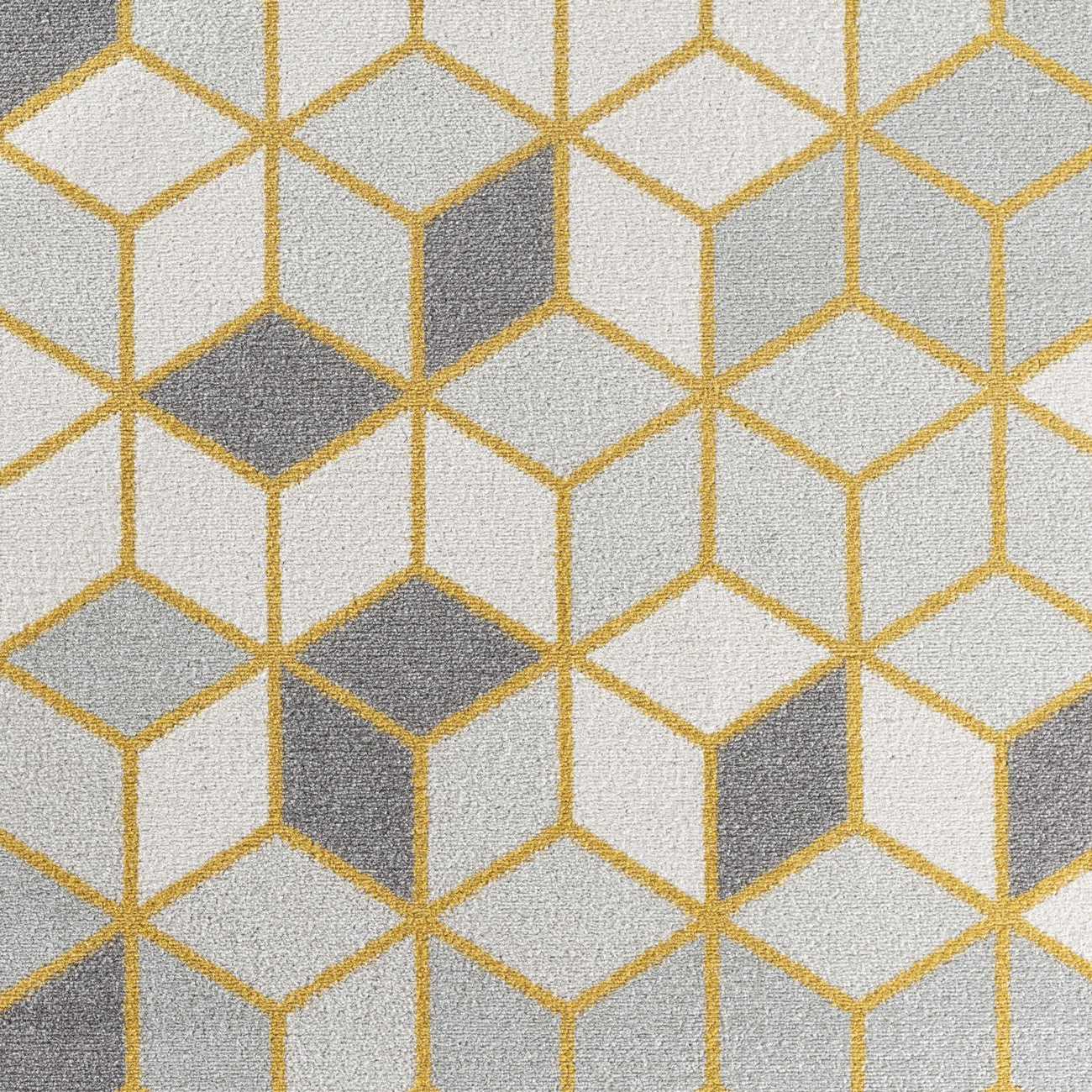 UNITY Scandi Geometric White Area Rug Swatch