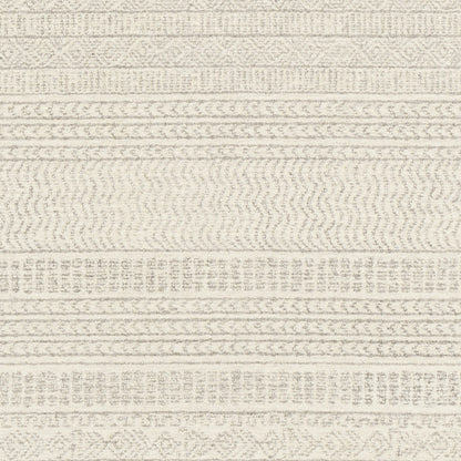 VANIYA Hand-Tufted Global Wool Grey Area Rug Swatch
