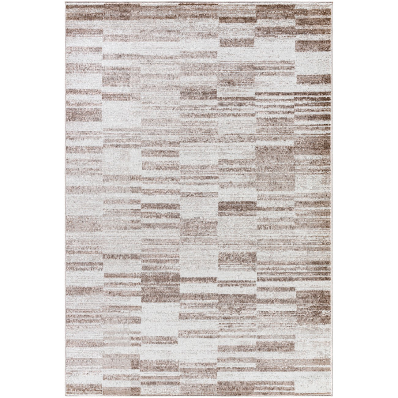 VANYA Scandi Modern Dark Brown Area Rug Flat
