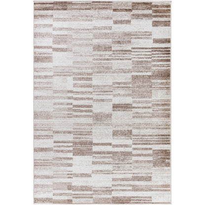 VANYA Scandi Modern Dark Brown Area Rug Flat