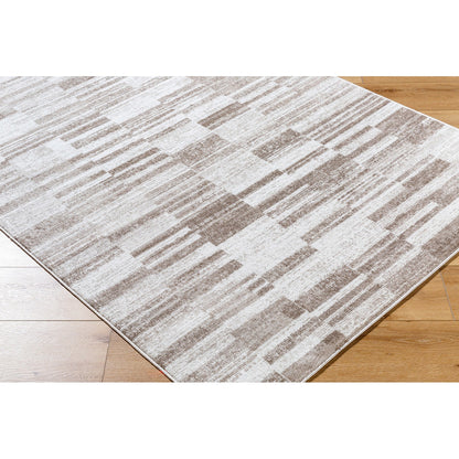 VANYA Scandi Modern Dark Brown Area Rug Corner