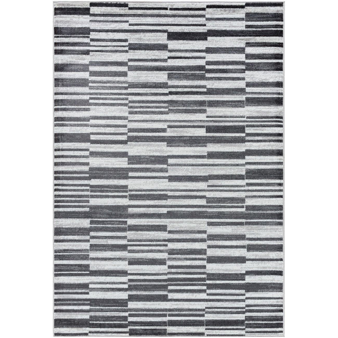 VARTIKA Scandi Modern Black Area Rug Flat