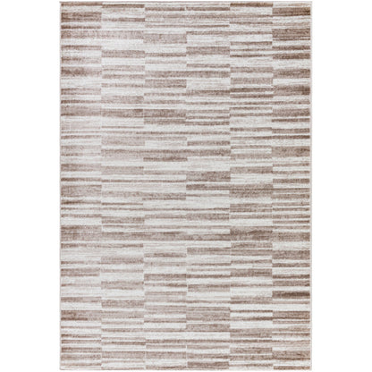 VARTIKA Scandi Modern Dark Brown Area Rug Flat