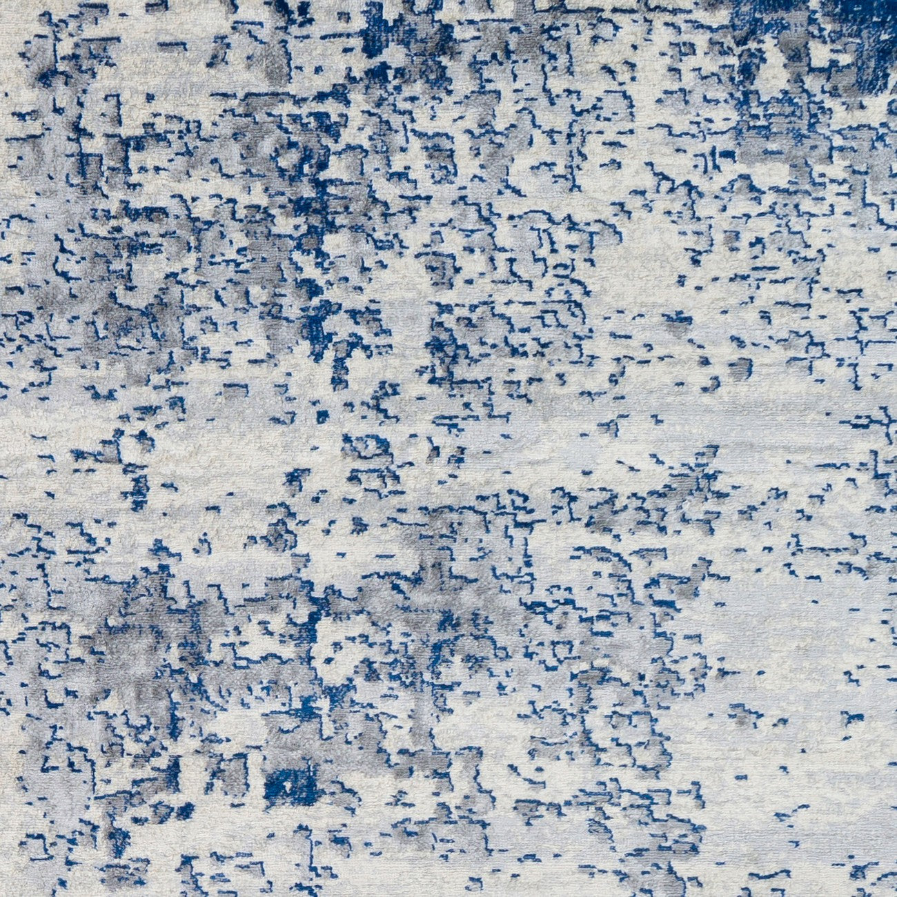 VICTOIRE Abstract Modern Marble Dark Blue Area Rug Swatch