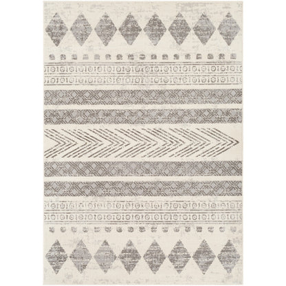 WAIFU Scandi Modern Light Grey Area Rug Flat