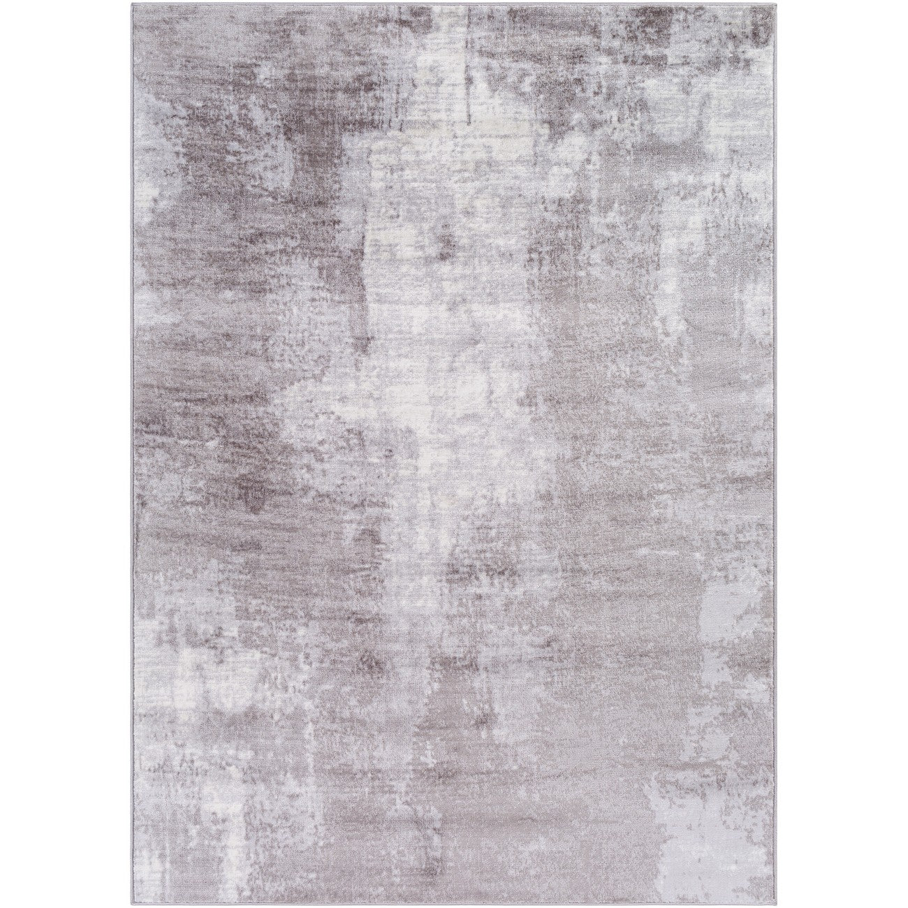 GIULIA Abstract Modern Marble Light Grey Area Rug Flat