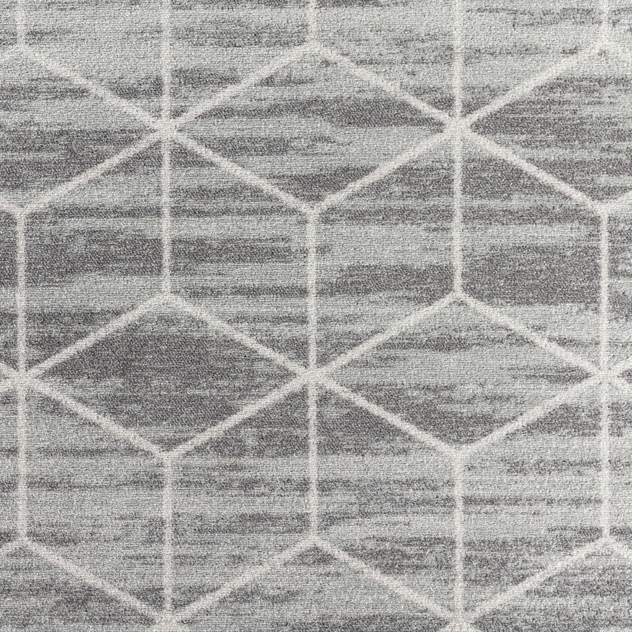 XION Scandi Geometric Grey/White Area Rug Swatch