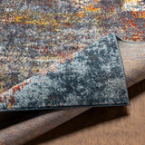 Noa Abstract Modern Marble Burnt Orange Rug