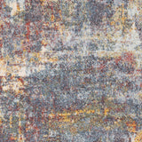 Noa Abstract Modern Marble Burnt Orange Rug