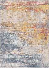 Valerie Abstract Modern Marble Light Grey Rug