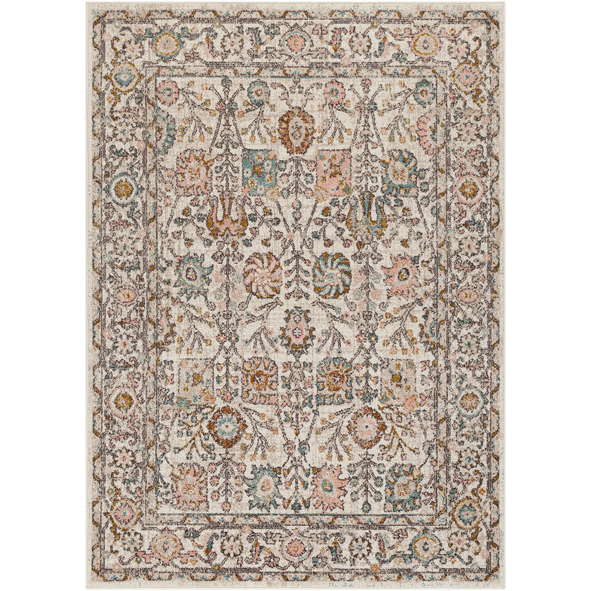 Amira Vintage Oriental Boho Burnt Orange Rug