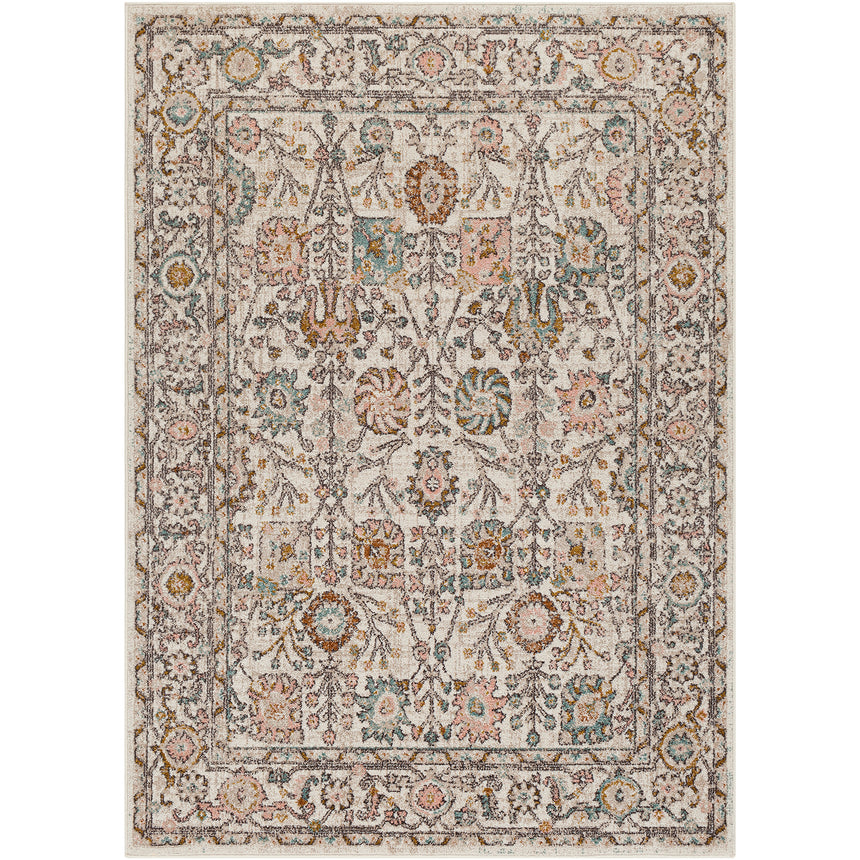 Amira Vintage Oriental Boho Burnt Orange Rug