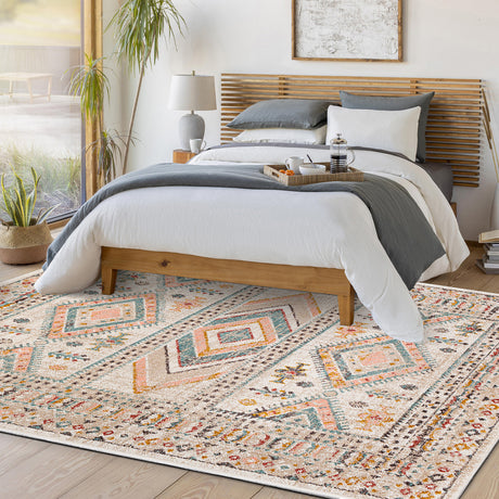 Evelyn Vintage Oriental Boho Brick Rug - Image 7