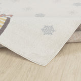 Dingo Kids Modern Multicolour/Blue Bedroom Rug - Image 4