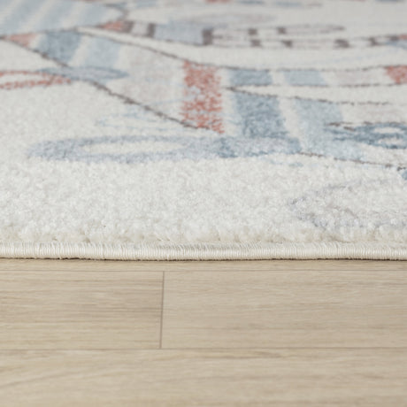 Dingo Kids Modern Multicolour/Blue Bedroom Rug - Image 7