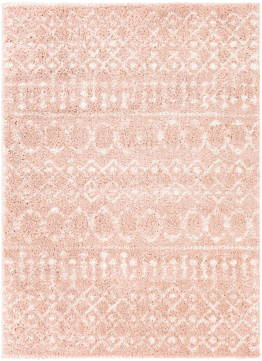 Saanjh Shaggy Global Plush Pile Blush Rug