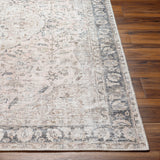Indigo Machine Washable Traditionnal Boho Blush Rug