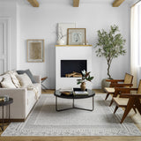 Ambre Scandi Geometric Charcoal Light/Beige Rug