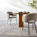 Davina Becki Owens x Livabliss Vintage Oriental Boho Beige/Dark Brown Rug - Image 2