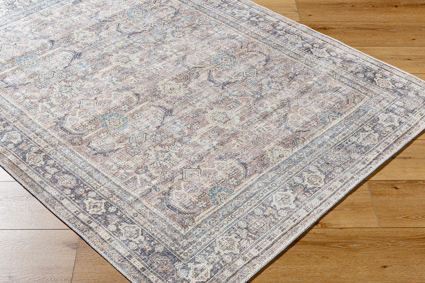 Darling Becki Owens x Livabliss Machine Washable Oriental Boho Light Silver Rug - Image 6