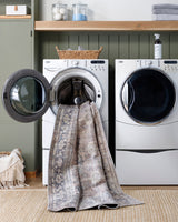 Darling Becki Owens x Livabliss Machine Washable Oriental Boho Light Silver Rug - Image 7