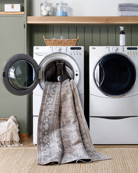 Darling Becki Owens x Livabliss Machine Washable Oriental Boho Light Silver Rug - Image 7