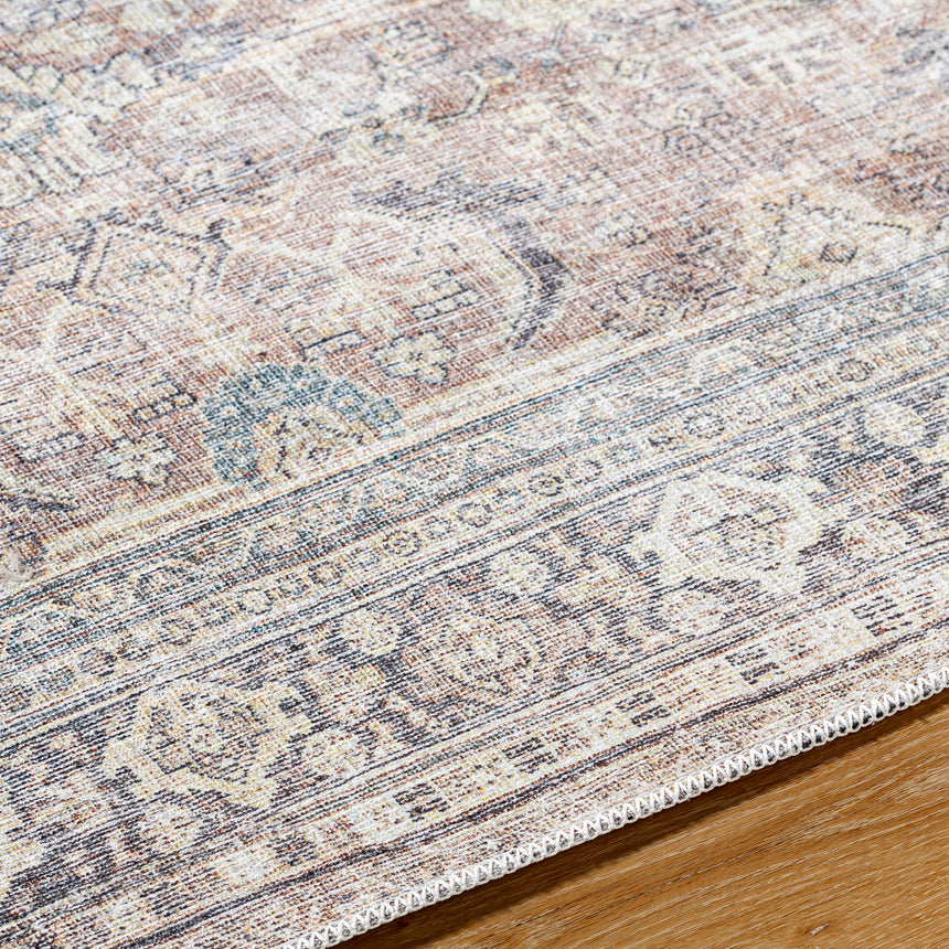 Darling Becki Owens x Livabliss Machine Washable Oriental Boho Light Silver Rug - Image 3