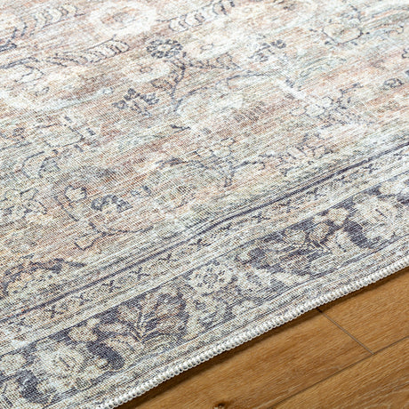 Darling Becki Owens x Livabliss Machine Washable Oriental Boho Warm Grey/Khaki Rug - Image 3