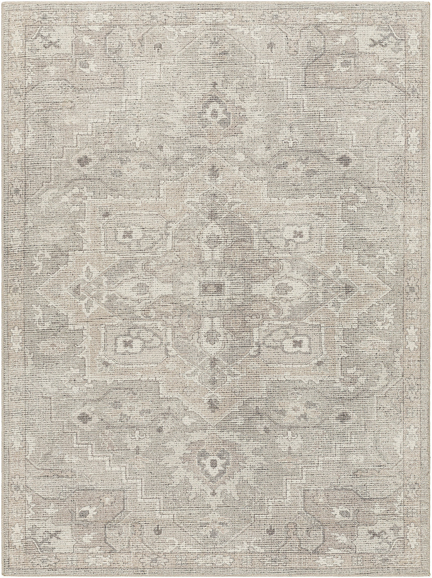 Elle Becki Owens x Livabliss Vintage Oriental Boho Camel/Dark Brown Rug - Image 1