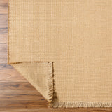Kimi Becki Owens x Livabliss Solid And Border Camel Jute Rug