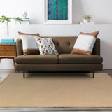 Kimi Becki Owens x Livabliss Solid And Border Camel Jute Rug