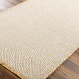 Kimi Becki Owens x Livabliss Solid And Border Mocha Jute Rug