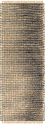 Kimi Becki Owens x Livabliss Solid And Border Charcoal Jute Rug