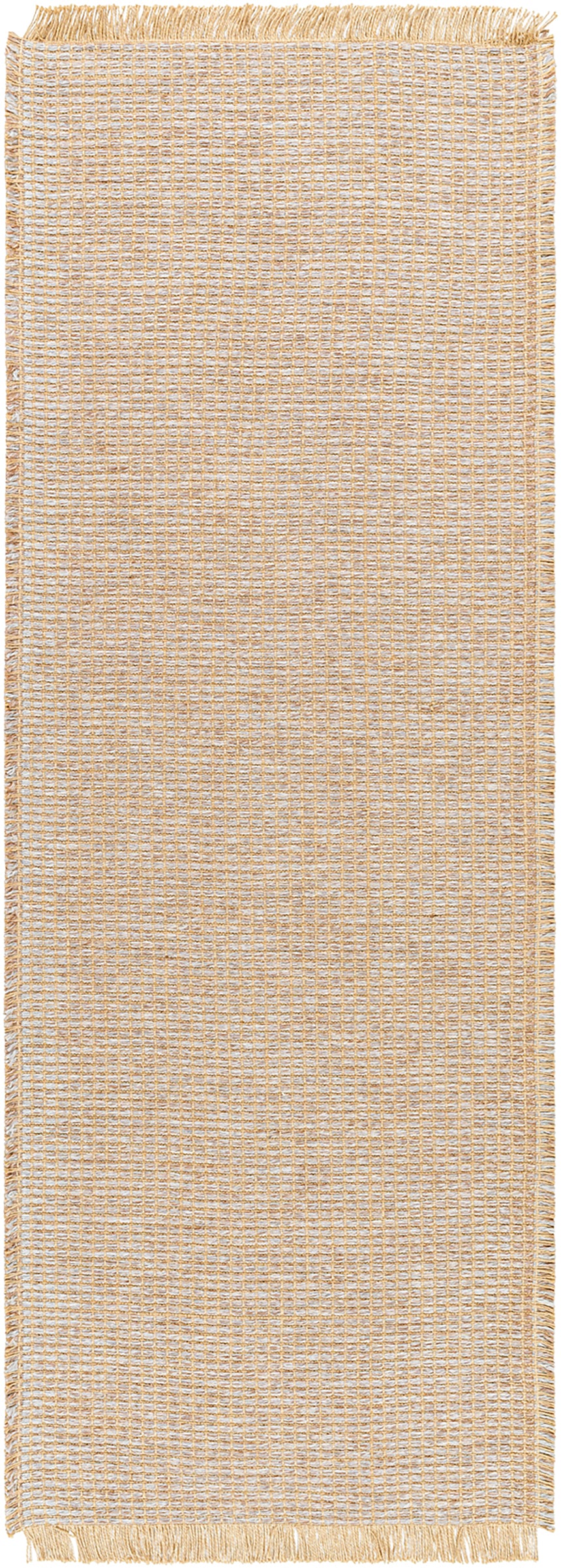 Kimi Becki Owens x Livabliss Solid And Border Taupe Jute Rug