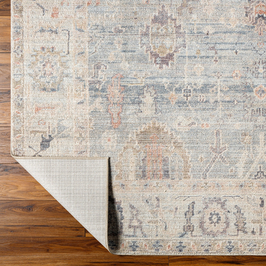 Marlene Becki Owens x Livabliss Vintage Oriental Boho Grey/Pale Blue Rug