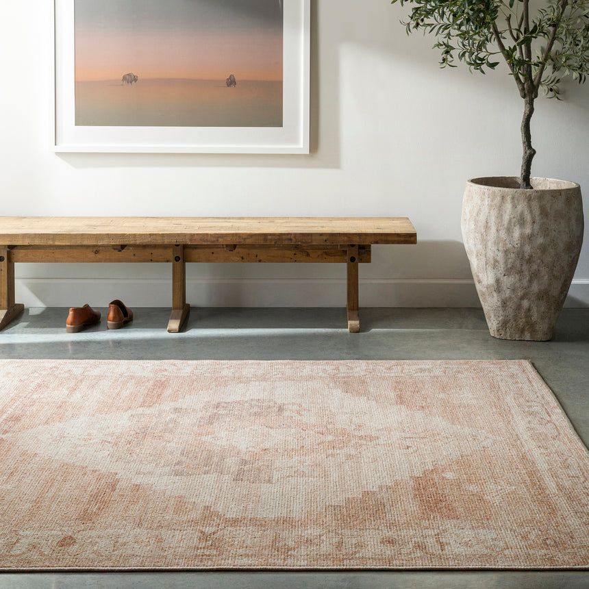 Luca Becki Owens x Livabliss Vintage Oriental Boho Blush/Cream Rug