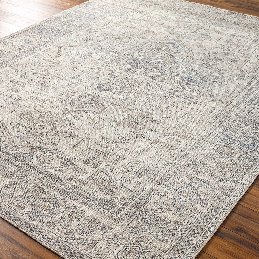 Margot Becki Owens x Livabliss Vintage Oriental Boho Navy/Cream Rug