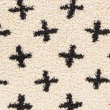 Eliza Shaggy Modern Plush Pile Cream Rug - Image 7