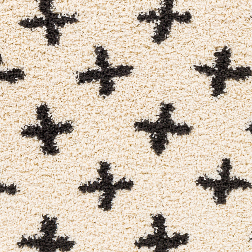 Eliza Shaggy Modern Plush Pile Cream Rug - Image 7